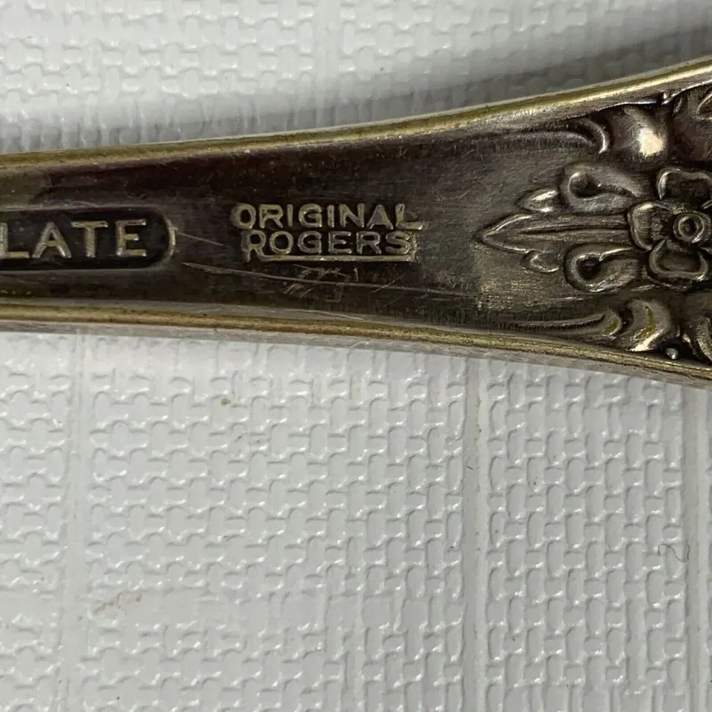 Vintage Elegant Silver Plate Serving Utensils Antique Shabby Decor Cake Pastry